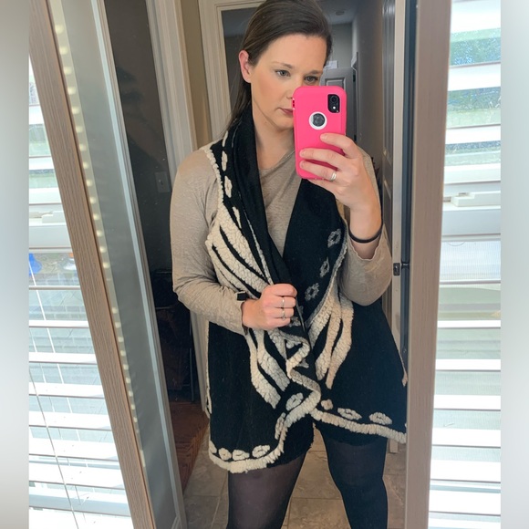 Ryan Michael Phoenix Vest Poncho Aztec Southwestern - Picture 4 of 7